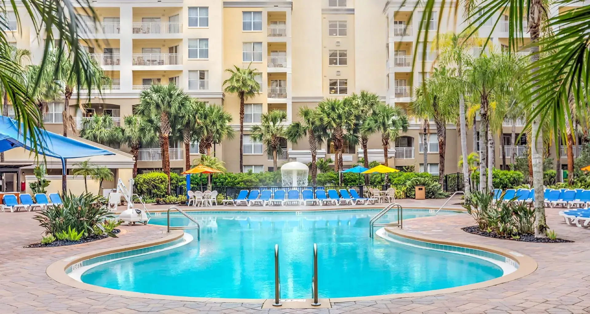 Resort pool area at Vacation Village at Parkway
