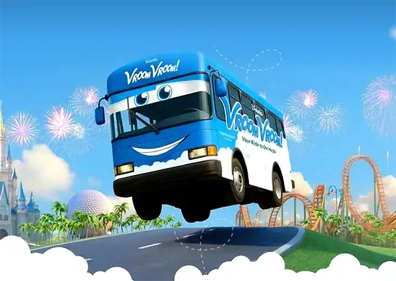 The free Vroom Vroom resort shuttle