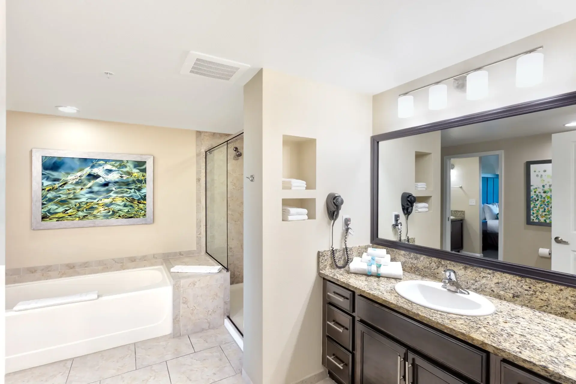 A Suite primary bathroom