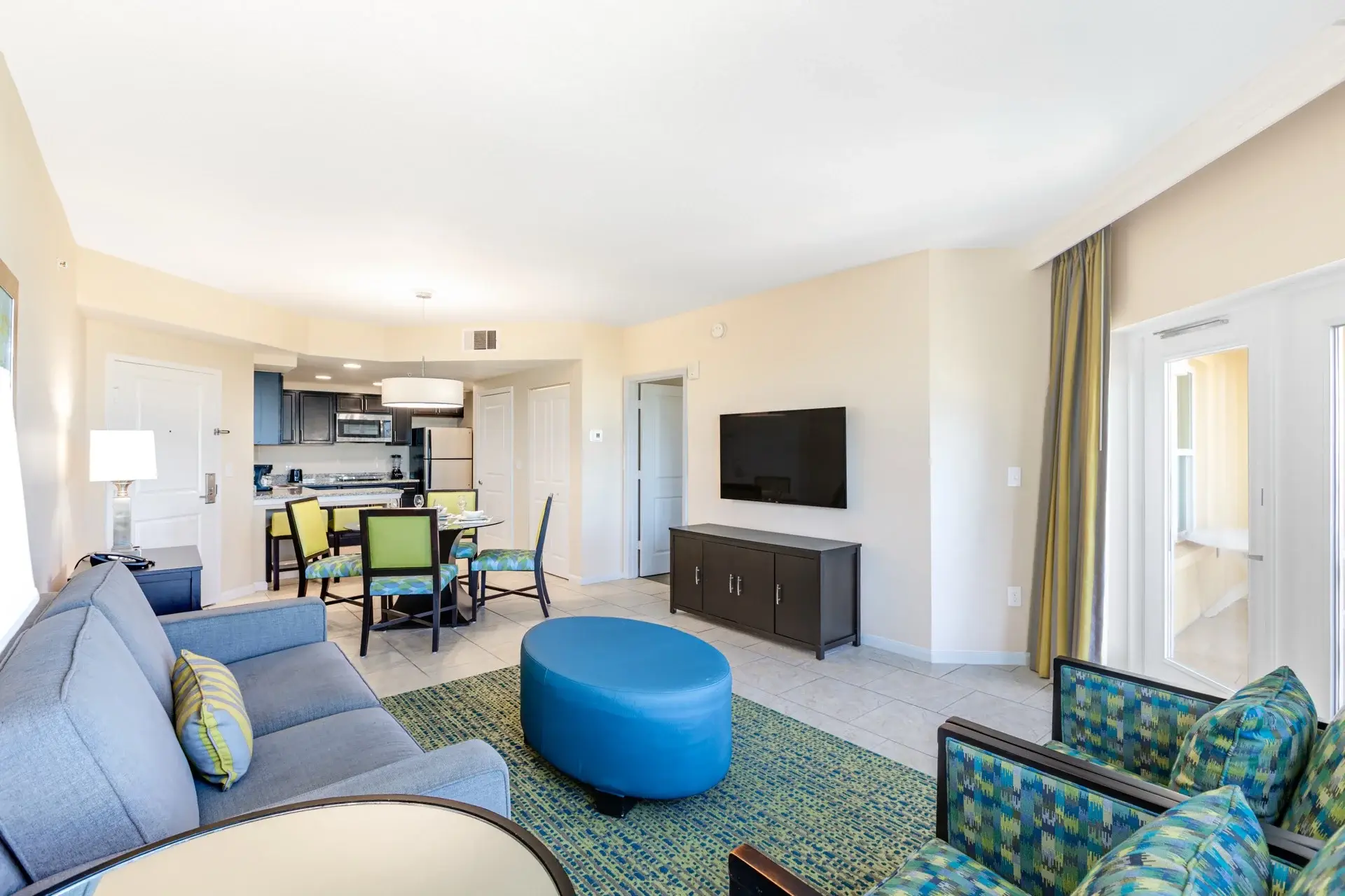 C Suite with living and dining room